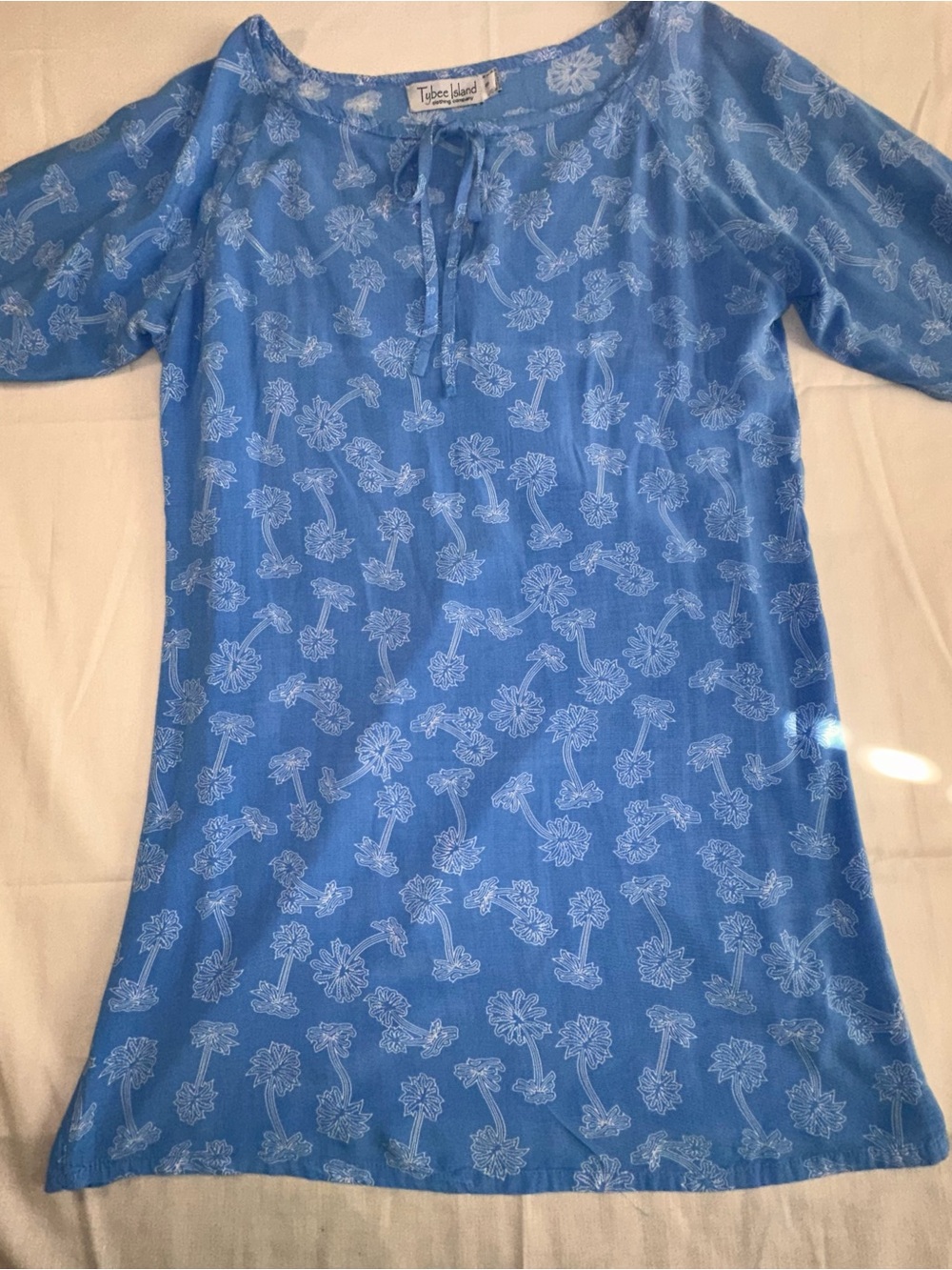 Women Blue Floral dress Boho casual